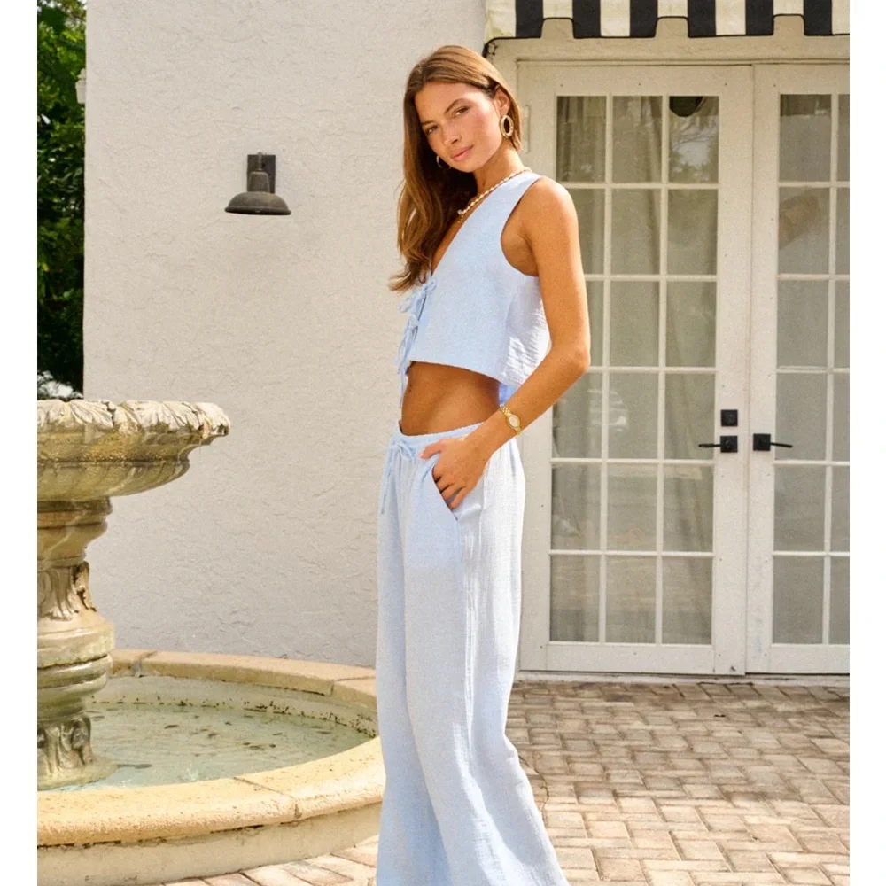 Light Blue Augusta Pant - New With Tags! - Picture 2 of 3